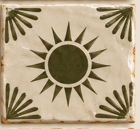 Azulejo Sol da coleção TERRA da OURIKA